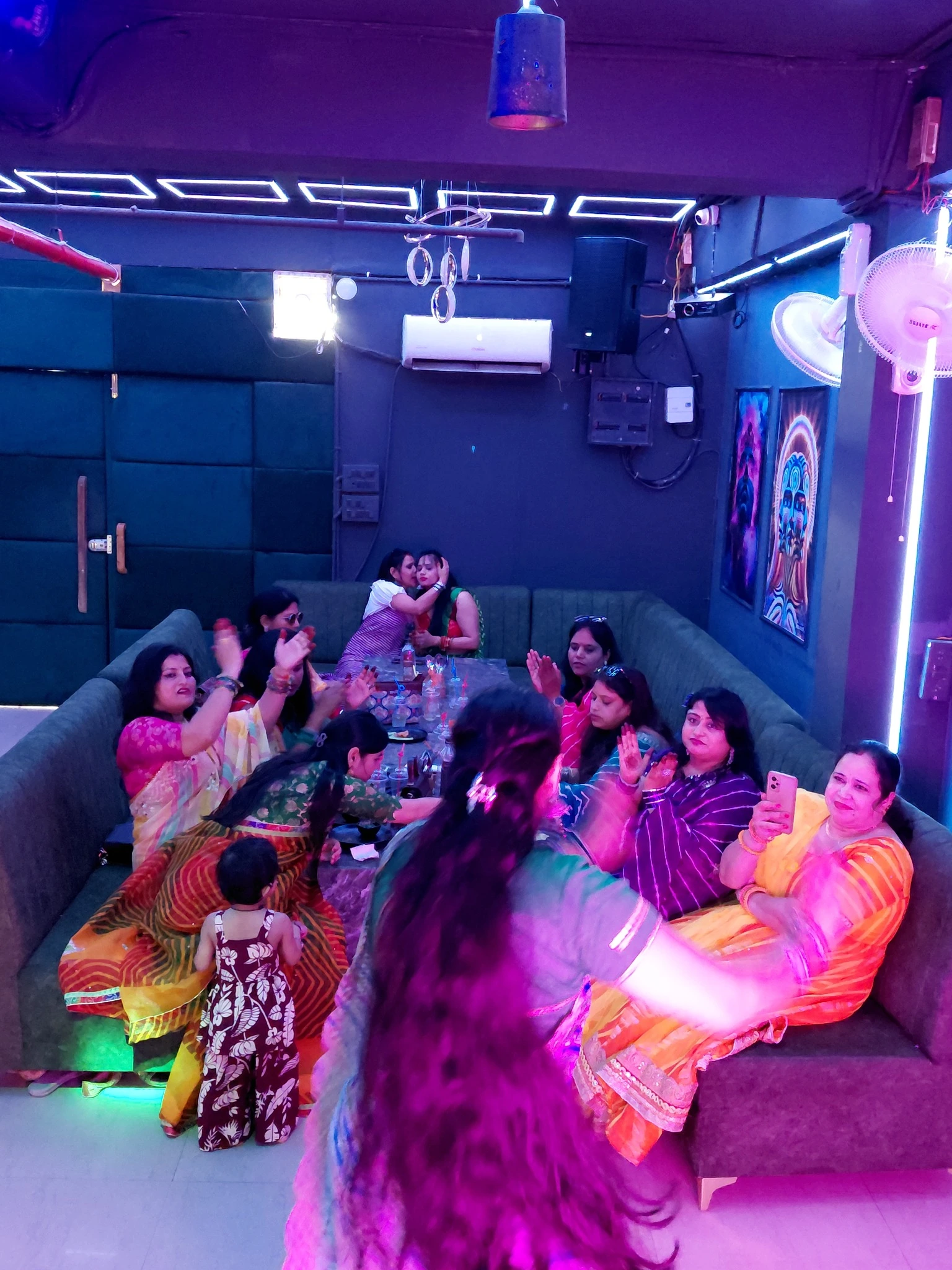 Real kitty party group celebration at Club Clyrova Jaipur